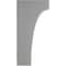 Ekena Millwork 3 1/2"W x 6"D x 12"H Clarksville Wood Vintage Decor Bracket, Pebble Grey BKTWD04X06X12CVPG - alternate 3